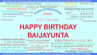 Baijayunta   Languages Idiomas - Happy Birthday