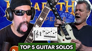 Top 5 Guitar Solos | Face Melting SHRED!