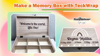 Make a Wood Memory Box with TeckWrapCraft
