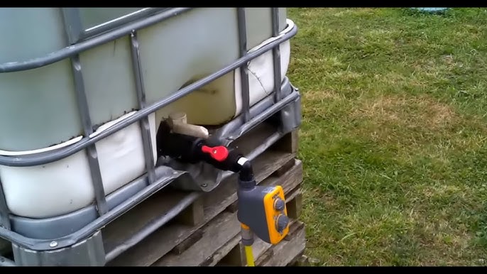 Comment j'ai raccordé mes cuve IBC 1000L, pour le stockage de l'eau de  pluie ! 