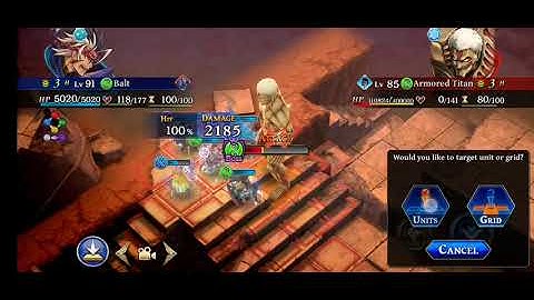 THE ALCHEMIST CODE - RAID ARMOR TITAN 90K-100K DAMAGE DONE