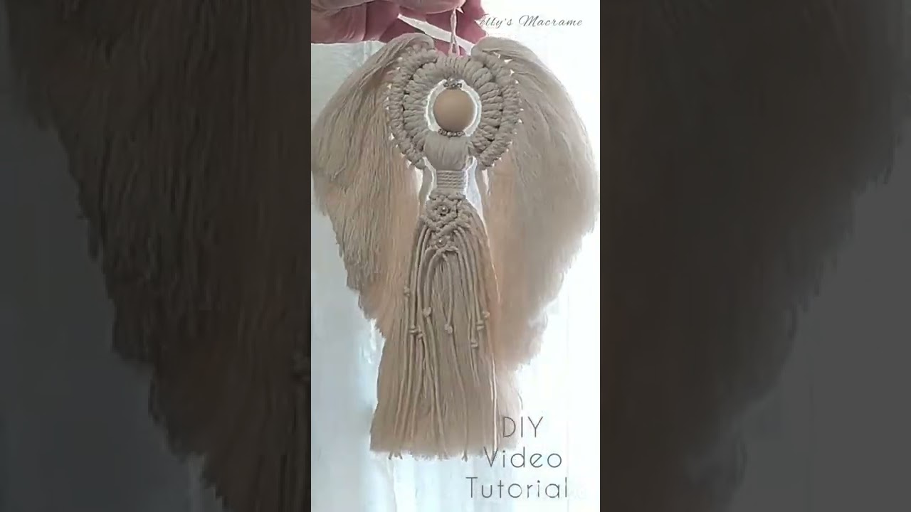 Macrame Angel!! Check the link in description for video tutorial!!❤️ 
