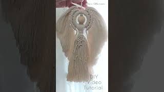 Macrame Angel!! Check the link in description for video tutorial!!❤️ #christmascrafts #diykit