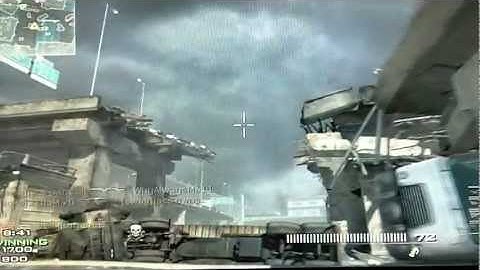 MW3: Crazy Throwing Knife Across Map!