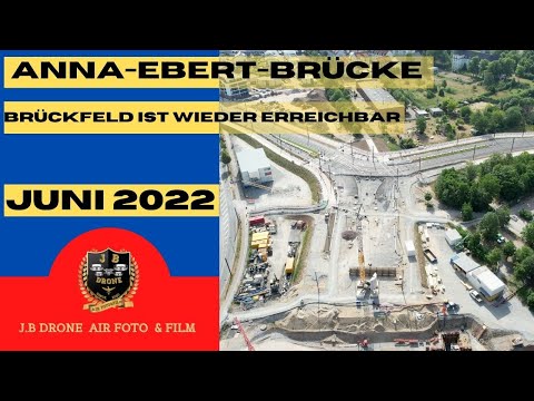 Anna Ebert Brücke-Anschluß Brückfeld— Magdeburg aus der Vogelperspektive Teil 23