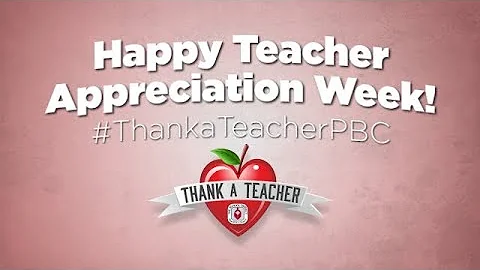 Happy Teacher Appreciation Week!