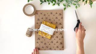 Eco Wrapping Paper With Bee Design – Helen Round