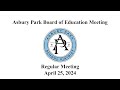 Asbury park board of education meeting  april 25 2024