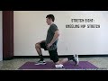 Home lower extremity stretching program