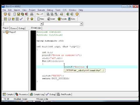 formation c++:les bocle for - YouTube