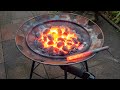 Garden fire pit build which doubles as a blacksmiths forge