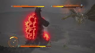 GODZILLA ps4 online battle: Burning Godzilla vs Mecha king Ghidorah vs Jet Jaguar