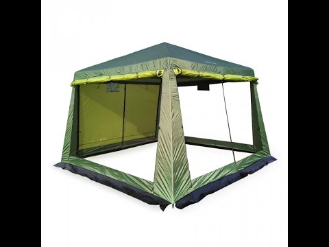 ОБЗОР Шатер палатка тент Mir camping 2902 и СРАВНЕНИЕ с шатер 1628d
