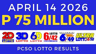 Lotto Result Today 9Pm April 14 2026 Pcso