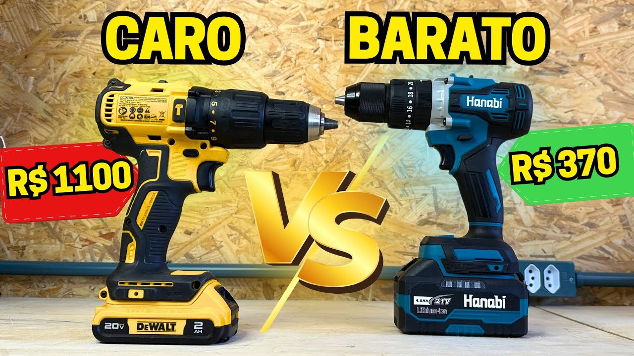 Parafusadeira DeWalt VS Hanabi 21V 13mm - Qual é melhor? Surpreendente!
