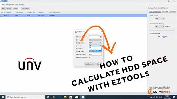 How to Calculate Storage Time and Hard Drive Size Requirements for a Uniview IP CCTV System