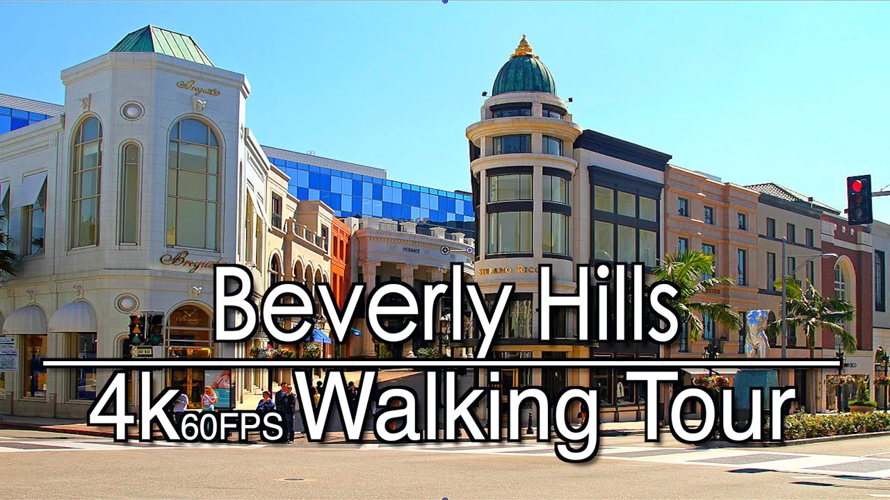 Walking Around Beverly Hills, Rodeo Drive on Lockdown (1 Hr) 4k 60FPS