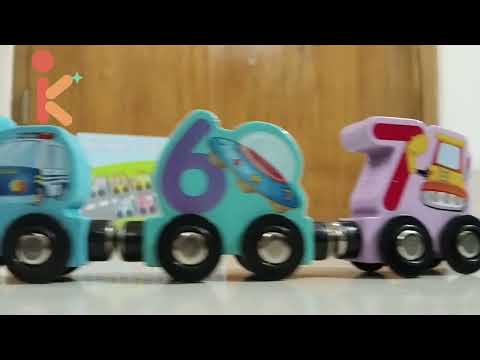 Wooden Magnetic Toy - Number Small Train 🚃