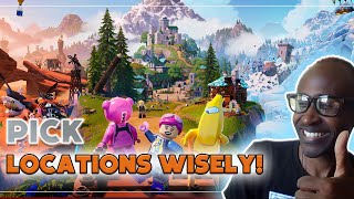 3 BEST LOCATIONS to Build your Village in LEGO Fortnite!