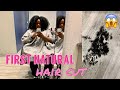 FIRST NATURAL HAIR CUT | SALON VISIT