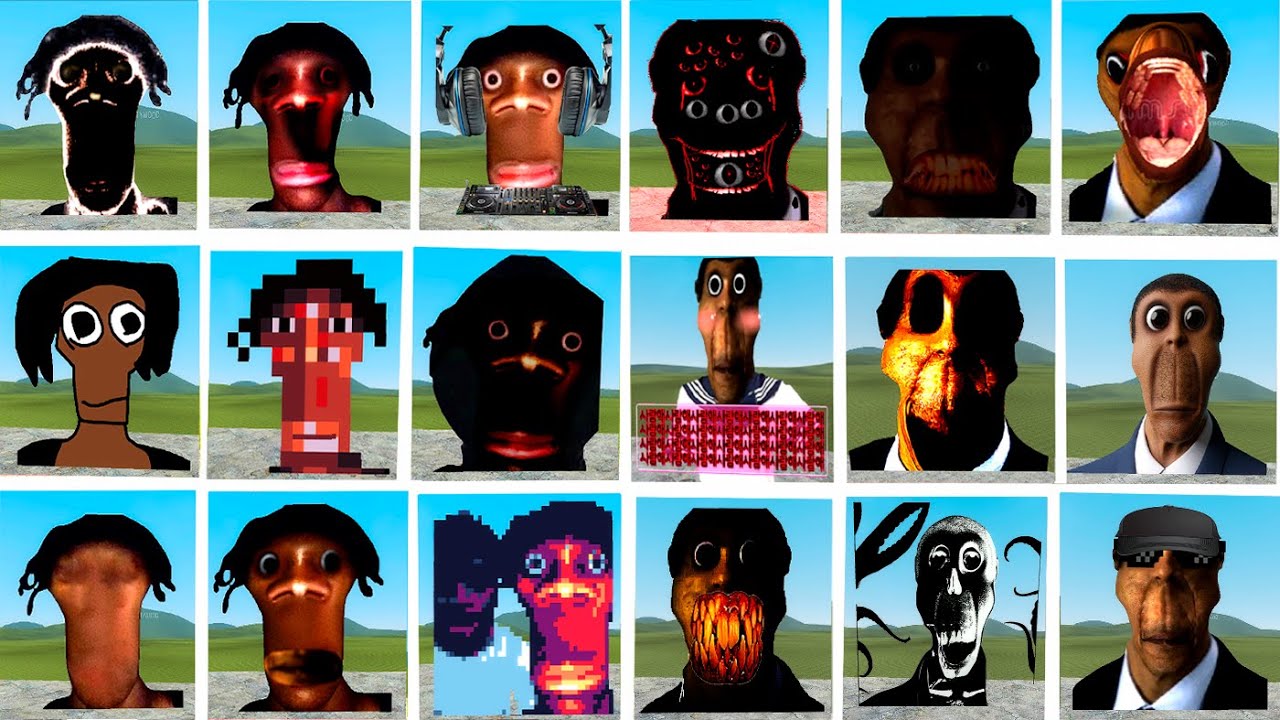 JUANDALE PRINGLE FAMILY & OBUNGA NEXTBOTS FAMILY NEXTBOTS Chase me in Garry's Mod