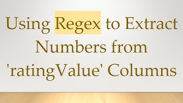 Using Regex to Extract Numbers from 