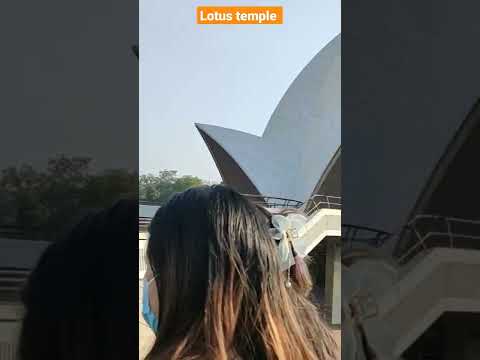 The Bahai House Of Worship Is A Famous Monument In New Delhi That Is Lotus Temple