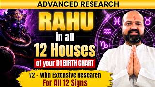 Advanced Research: Rahu in all 12 Houses | North Node in All 12 Houses | #rahu #northnode #eclipse
