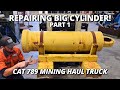 Repairing a BIG Mining Truck Cylinder Barrel | Part 1 | Machining &amp; Welding