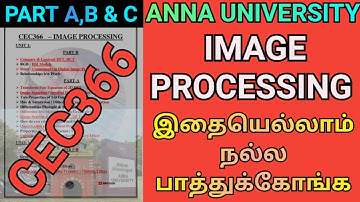 Image Processing Important Questions Anna University | CEC366 | Engineering Image Processing #cec366