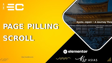 Page Pilling Scroll in Elementor – Smooth Full-Screen Scrolling Effect! 🎯