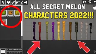 How to make ALL SECRET Characters in Melon Playground - Melon Playground Easter Egg Tutorial 2022