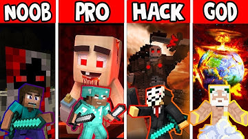 Minecraft NOOB vs PRO vs HACKER vs GOD - EARTHQUAKE CHALLENGE  Minecraft this animation.