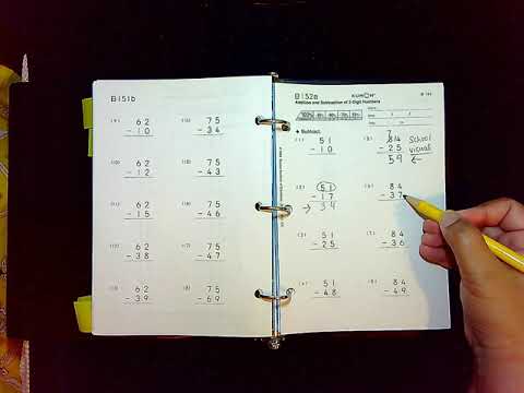 Kumon B worksheets - YouTube