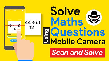 How To Solve Math Problems By Camera | Math Question Solver App Scanner