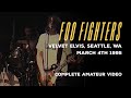 Foo fighters live at velvet elvis arts lounge seattle wa  march 4th 1995  complete