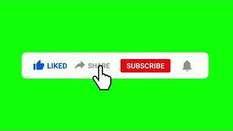 YouTube Animated Green Screen Video Subscribe Button with Share & Bell icon | Green Screen Videos