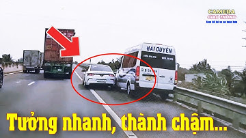 [ATGT] Sốt ruột với tốc độ "rùa bò" trên cao tốc, tài xế LuxA "nhao" vào làn khẩn cấp và cái kết