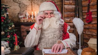Message from Santa Claus to children 😍🦌🎅🎄 greetings of Father Christmas in Lapland Finland to kids