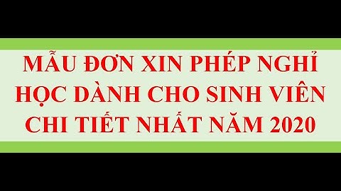 Đánh giá cách viết đơn nghỉ học