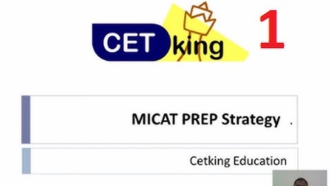 MICAT Strategy video 1/3 by Cetking Mockengineering