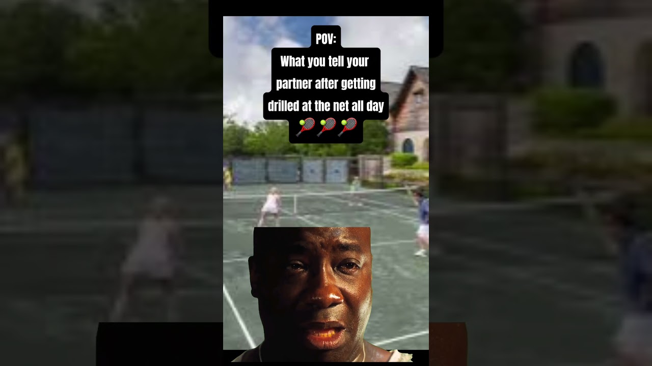 It gets old quick being grilled at the net 🎾🎾🎾 