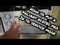 How to put a valiant ecotec pro 24KW in to service mode || Boiler Training