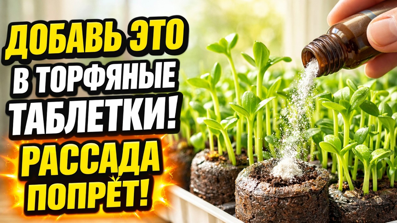Добавьте ЭТО в торфяные таблетки! Рассада попрёт как на дрожжах: мой секретный метод.