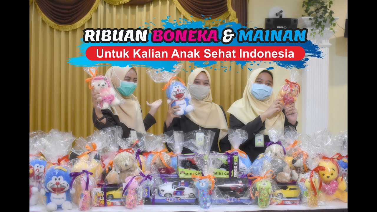 Di HARI ANAK NASIONAL  RSU Islam Harapan Anda Berbagi Ribuan Boneka Untuk Anak Sehat Indonesia