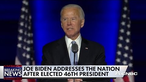Joe Biden urges unity in first speech as president-elect: ‘Time to heal in America’