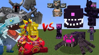 Wither Storm Mobs vs Mowzie's Mobs in Minecraft