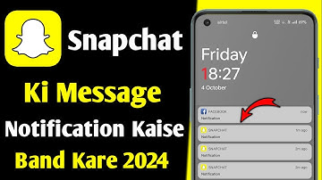 snapchat ki message notification kaise band kare | how to turn off snapchat message notifications