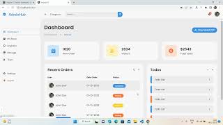 Create your own Admin Dashboard Template with Angular 15 Html CSS