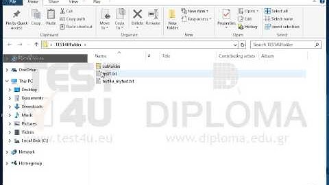 Open the subfolder appearing in the TEST4UFolder folder on your desktop.